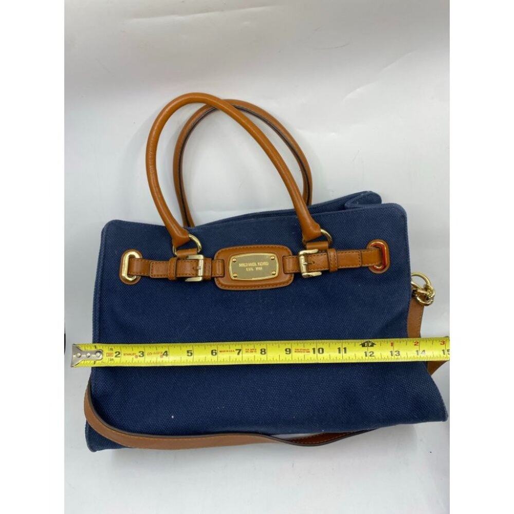 MICHAEL KORS Blue Inter Woven Canvas Shoulder Bag - Picture 4 of 16